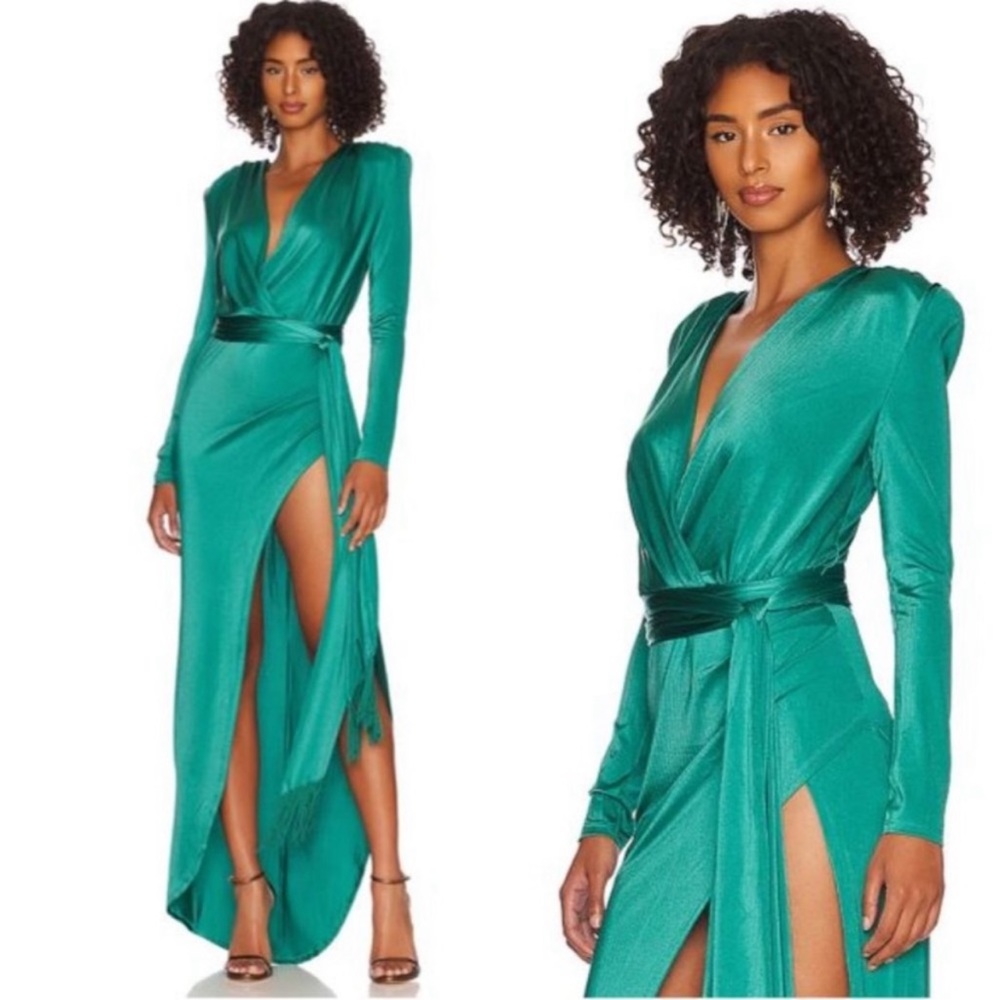 Bronx and Banco Maxi dress in teal